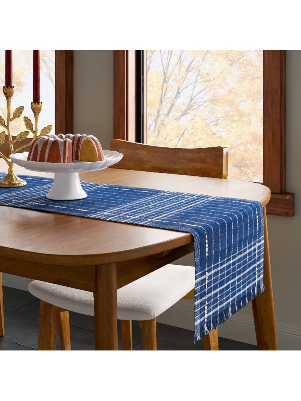 NWT Threshold Ikat woven table runner dining